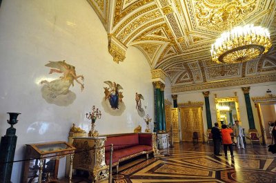 Malachite Hall at the Winter Palace, Hermitage Museum - 0376