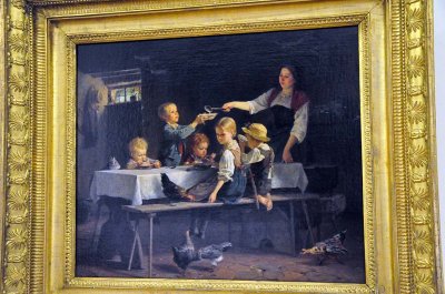 Benjamin Vautier - Children at a meal (1857) - 0435