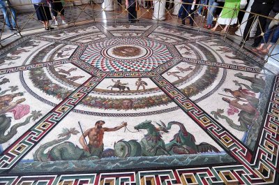 copy of a Roman mosaic, Pavilion Hall, Small Hermitage - 0456