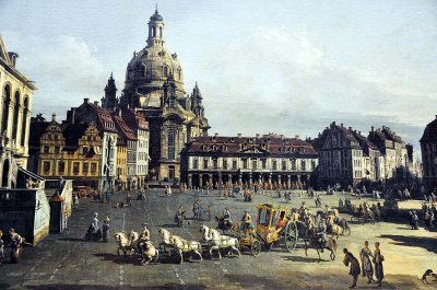 Bernardo Bellotto (1720-1780) - The new market in Dresden (detail) - 0629