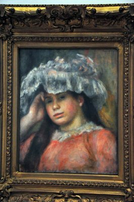 Auguste Renoir - Young girl in a hat (1892-1894)  - Hidden treasures revealed exhibition, Hermitage Museum - 0678