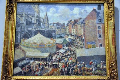 Camille Pissarro - The Fair in Dieppe, Sunny morning (1901)  - Hidden treasures revealed exhibition, Hermitage Museum - 0688