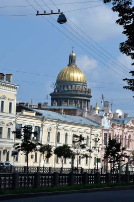 St Isaac Cathedral seen from Moyka quay - 1802