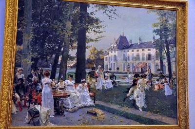 Franois Flameng - Reception at Malmaison in 1802 (1894) - 0734