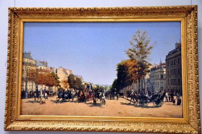 Edmond Georges Grandjean - View of the Champs Elyses from the Place de l'Etoile in Paris (1878) - 0758