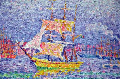 Paul Signac - Port of Marseille (1906-1907), detail - 0800