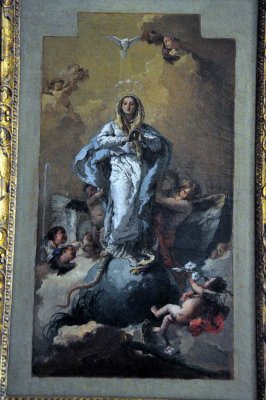 Giovanni Battista Tiepolo - Immaculate Conception - oil sketch for the church of San Pascual Baylon, Aranjuez (1767) - 3302