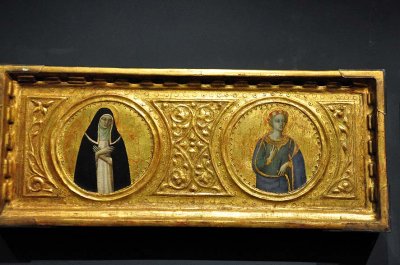 Fra Angelico - Predella panel (after 1421) - A Dominican nun (perhaps the Blessed Sibyllina) - Sainte Cecilia - 3355