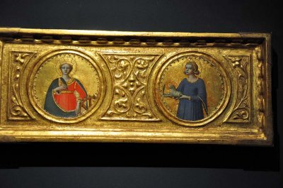 Fra Angelico - Predella panel (after 1421) - Sainte Catherine of Alexandria, Sainte Agnes - 3360