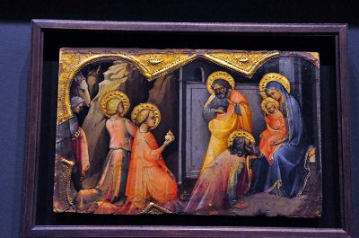 Lorenzo Monaco - Predella Panel - The Adoration of the Magi (1409) - 3370