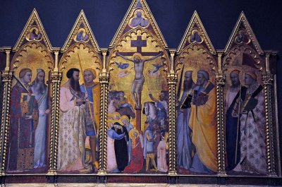 Bernardo Daddi - Crucifixion with Saints (1348) - 3376