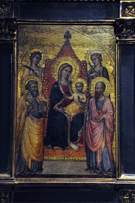 Martino di Bartolomeo di Biagio - Virgin and Child enthroned with Saints Peter, Paul, Catherine and Lucy (1400-1410) - 3382