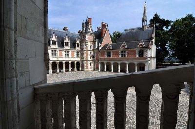Aile Louis XII vue de l'escalier Franois 1er - Chteau de Blois - 6873