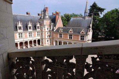Aile Louis XII vue de l'escalier Franois 1er - Chteau de Blois - 6914