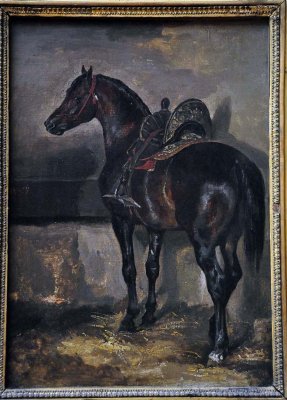 Thodore Gricault (1791-1824) - Cheval turc dans une curie - 0632