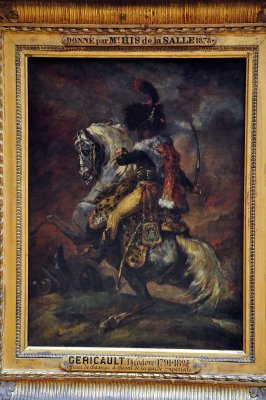 Thodore Gricault (1791-1824) - Officier de chasseur  cheval de la garde impriale chargeant - 0648