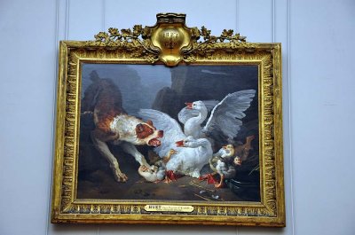 Jean-Baptiste Huet - Un dogue se jetant sur des oies (1769) - 0578