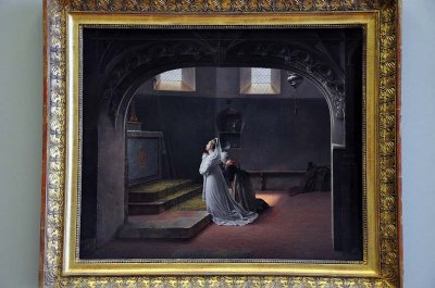 Philippe Coupin de la Couperie - Gabrielle d'Arjuzon priant pour le rtablissement de sa mre (Salon de 1814) - 0591