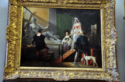 Alexandre-Evariste Fragonard (1780-1850) - Diane de Poitiers chez Jean Goujon - 0593