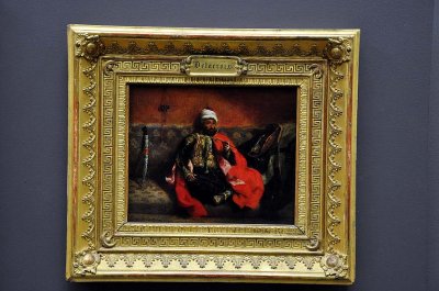 Eugne Delacroix - Turc fumant, assis sur un divan (1825) - 0696