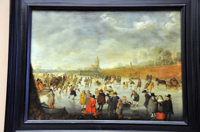 Barend Avercamp (1612-1679) - Scne de patinage  Kampen - 0737
