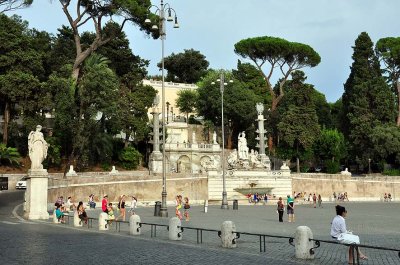 Fontana della dea di Roma - Piazza del Popolo - 2082
