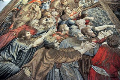 Adoration of the Magi, detail. From Raphael, Brussels 1524-1532 - Gallery of Tapestries, Vatican Museum - 2367