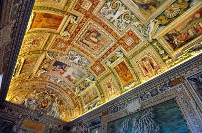 Ceiling of the Gallery of Maps, Vatican Museum - 2374