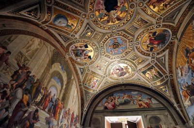 Room of the Signatures (1508-1511) decorated by Raphael, Stanze di Raffaello, Vatican Museum - 2433