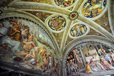 Room of the Fire in the Borgo (1514-1517), Stanze di Raffaello, Vatican Museum - 2460