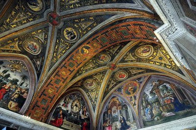 The Hall of the Mysteries of the Faith, Borgia Apartment, decorated by Pinturicchio, Vatican - 2504