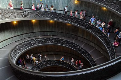 Bramante Staircase, designed by Giuseppe Momo in 1932 - 2757