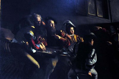 Caravaggio, The Calling of St. Matthew (1599-1600), San Luigi dei Francesi Church, Rome - 4347