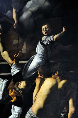 Caravaggio, The Martyrdom of St. Matthew (1599-1600), detail - San Luigi dei Francesi Church, Rome - 4349