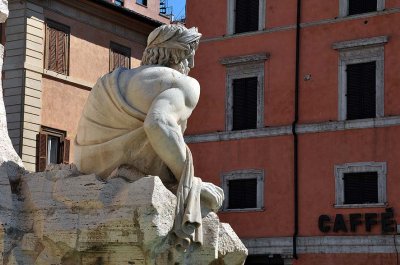 Fountain of the Four Rivers (1651), Bernini, Piazza Navona - 4397