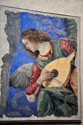 Melozzo degli Ambrosi, called da Forli (1438-1494) - Music making angels, cherubs and apostle's heads, Santi Apostoli -2636