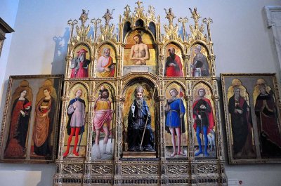 St Anthony Abbott with Saints; Piet (1464) - Antonio e Bartolomeo Vivarini - 2649