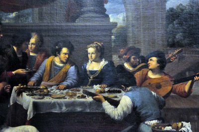 Carlo Saraceni (1585-1625) - Il convito del Ricco Epulone (detail) - 3459