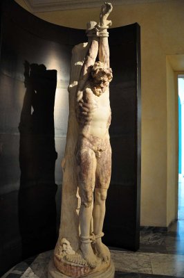 statue of Marsyas, copy of the early Roman imperial age from a Greek original of the 2nd century BC. Horti Maecenatiani  - 3587