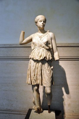 Giovanetta in vesti di Artemide, dall'area delle terme dei Cisiarii (60-79 d.C.) - 3977