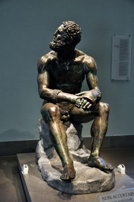 Pugile, original Greek bronze ( 1st century BC) - 3988