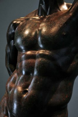 Hellenistic prince, Hellenistic bronze from 2nd century BC, detail - 3994