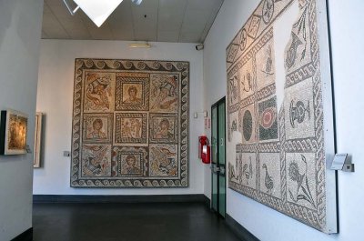 Mosaico pavimentale a riquadri con stagioni - Roma, via Appia Nuova (IV - V sec. d.C.) - 4072