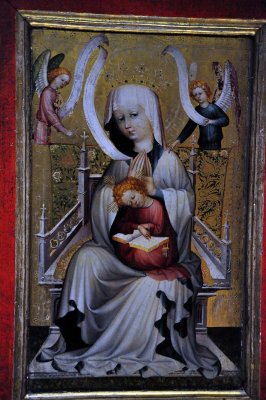 Autriche (dbut XVe sicle) - La Vierge  l'Enfant  l'critoire - 0787