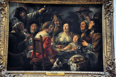Jacob Jordaens (1593-1678) - Le roi boit, ou Repas de famille le jour de la Fte des rois - 0808