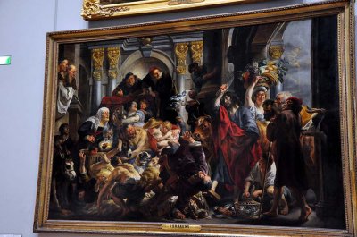 Jacob Jordaens (1593-1678) - Jsus chassant les vendeurs du temple (1645-1650) - 0825