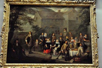 Gillis van Tilborch - Runion familiale en plein air (1660-1670) - 0829