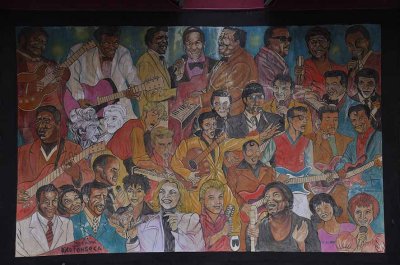 Rico Fonseca's jazz mural on MacDougal St. - Greenwich Village - 5997