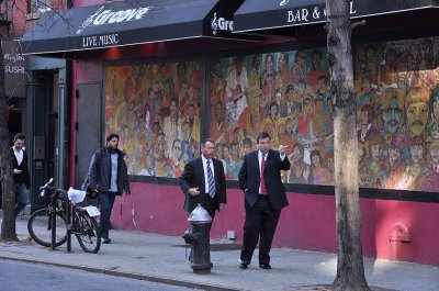 Rico Fonseca's jazz mural on MacDougal St. - Greenwich Village - 6002
