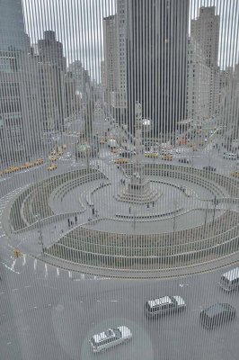 Columbus Circle viewed from Museum of Arts and Design - 6541